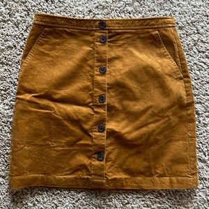 J Crew Factory corduroy skirt size 2